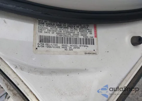 2001 Lexus Es 300 z USA, uszkodzony, nr VIN JT8BF28G410307451